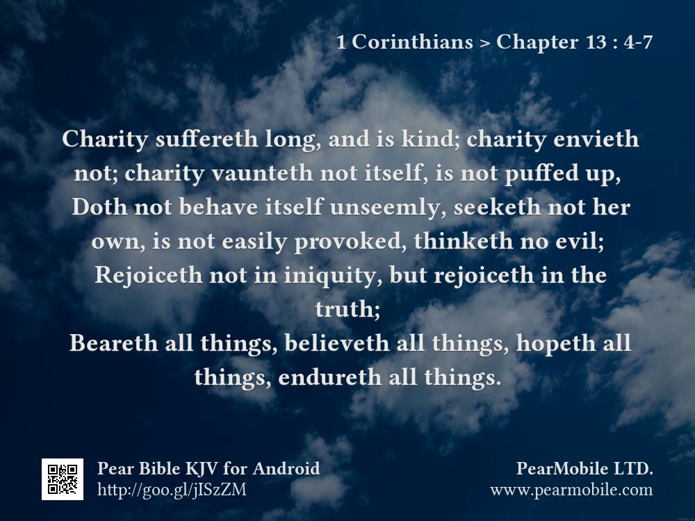 1 Corinthians, Chapter 13:4-7